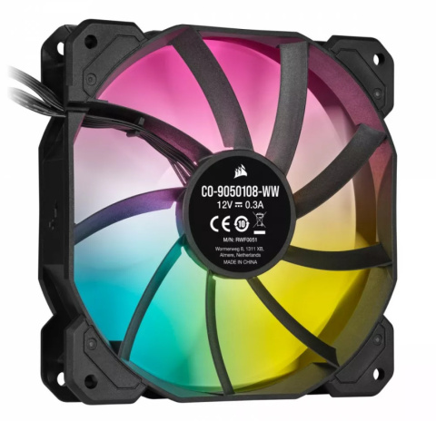 Corsair Wentylator SP120 RGB ELITE 120mm z kontrolerem Lighting Node CORE Corsair Wentylator SP120 RGB ELITE 120mm z kontrolerem Lighting Node CORE