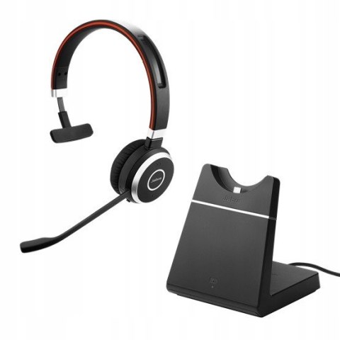 Słuchawki bezprzewodowe nauszne Jabra Evolve 65 SE Link 380a MS Mono Stand Słuchawki bezprzewodowe nauszne Jabra Evolve 65 SE Link 380a MS Mono Stand