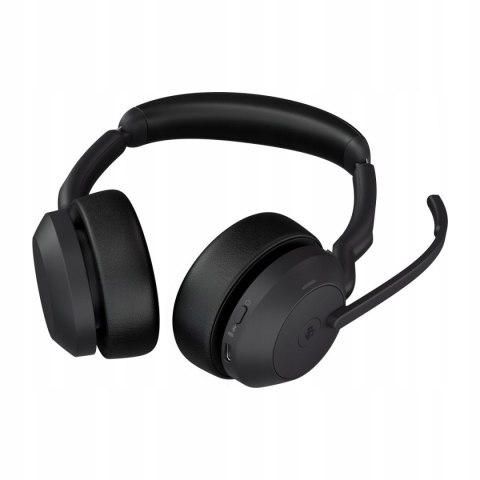 Słuchawki bezprzewodowe nauszne Jabra Evolve2 55 MS Stereo W. Stand USB-A Słuchawki bezprzewodowe nauszne Jabra Evolve2 55 MS Stereo W. Stand USB-A