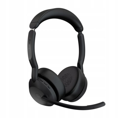 Słuchawki bezprzewodowe nauszne Jabra Evolve2 55 MS Stereo W. Stand USB-A Słuchawki bezprzewodowe nauszne Jabra Evolve2 55 MS Stereo W. Stand USB-A