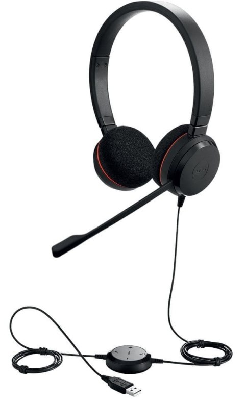 Słuchawki nauszne Jabra Evolve 20 Duo Słuchawki nauszne Jabra Evolve 20 Duo