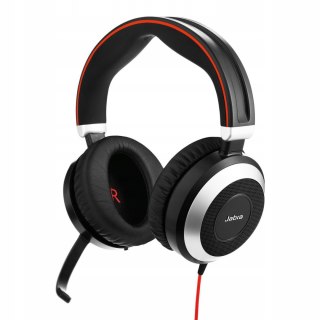 Słuchawki przewodowe nauszne Call center / Biuro Jabra Evolve 80 Stereo MS