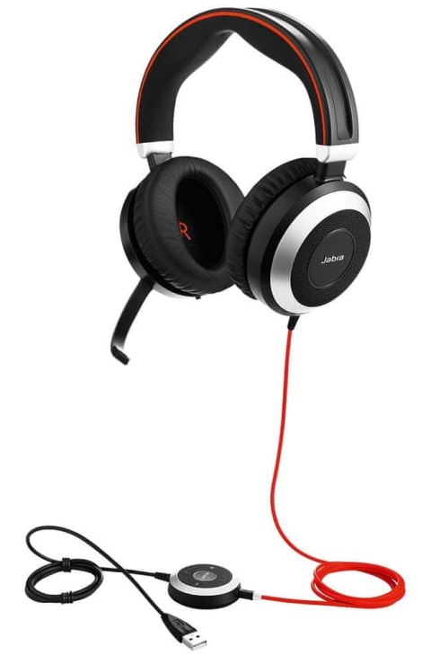 Słuchawki przewodowe nauszne Call center / Biuro Jabra Evolve 80 Stereo MS Słuchawki przewodowe nauszne Call center / Biuro Jabra Evolve 80 Stereo MS