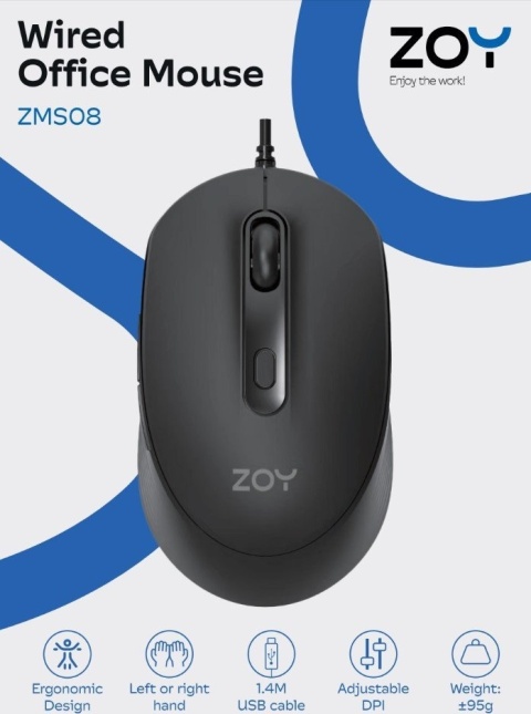 Mysz ZOY ZMS08 czarna