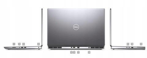Dell Precision 7760, i9-11950H, 128 GB, DYSK SSD 1 TB, NVIDIA GeForce RTX A4000, Windows 11 Pro