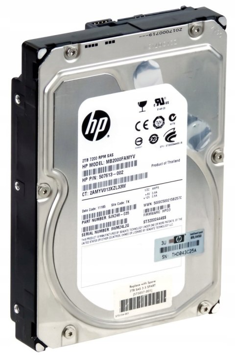 Dysk HP 575057-001 2TB 3,5" SAS 7200RPM Dysk HP 575057-001 2TB 3,5" SAS 7200RPM