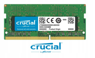 Pamięć do laptopa Crucial SODIMM, DDR4, 16 GB, 2400 MHz, CL17 (CT16G4S24AM)