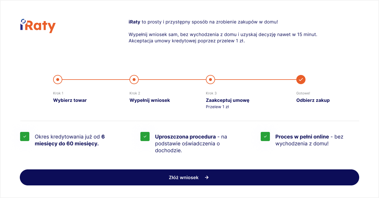 finansowanie -
raty przez internet